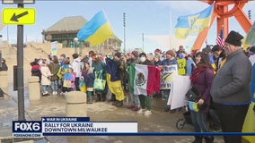 Russia-Ukraine invasion Milwaukee protest