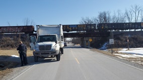 Caledonia police: Railroad overpass hit twice in 24 hours