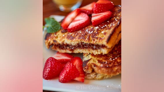 Nutella stuffed French Toast with strawberries: recipe