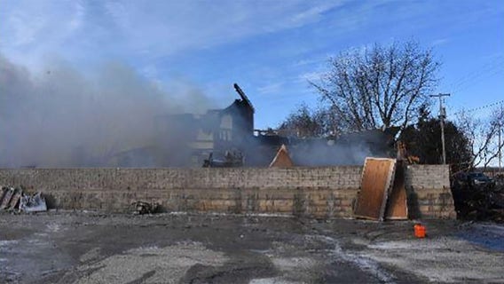 Iron Hog Saloon fire rekindled, building a total loss: sheriff