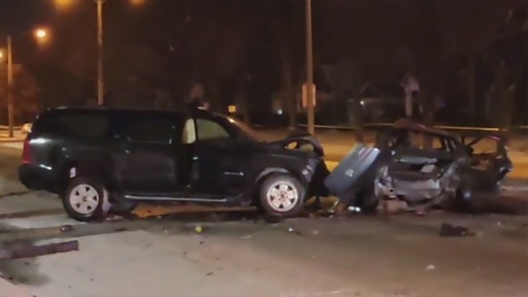 Fatal crash near Sherman and Wright