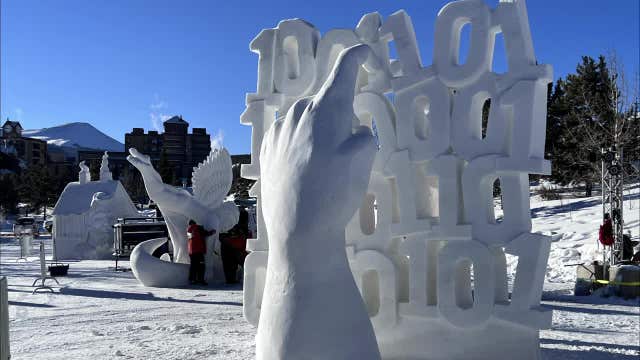 Wisconsin snow sculptors; champions at international competition