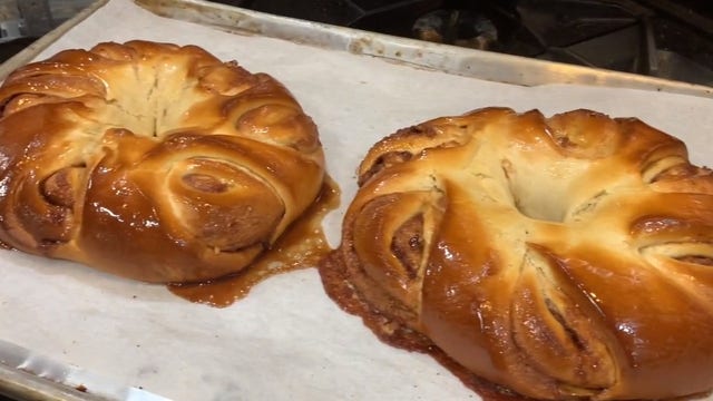 Fat Tuesday: Paczki, King Cake being prepared