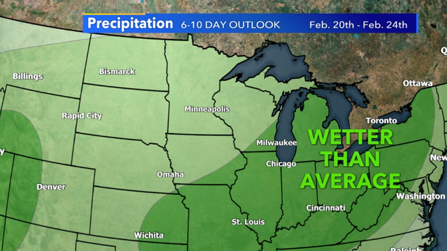 Active pattern to end February could provide some drought relief