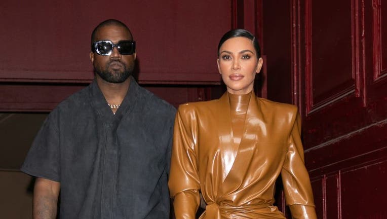 Kanye West & Kim Kardashian Leave K.West's Sunday Service At Theatre Des Bouffes Du Nord - Paris Fashion Week Womenswear Fall/Winter 2020/2021