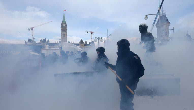 Protesters from the