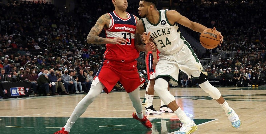 Bucks top Wizards, Antetokounmpo triple-double