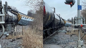 Pewaukee train derailment; no injuries or environmental hazards