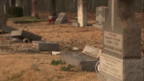Ukrainian cemetery headstones damaged in Maryland; reward offered for tips leading to arrest