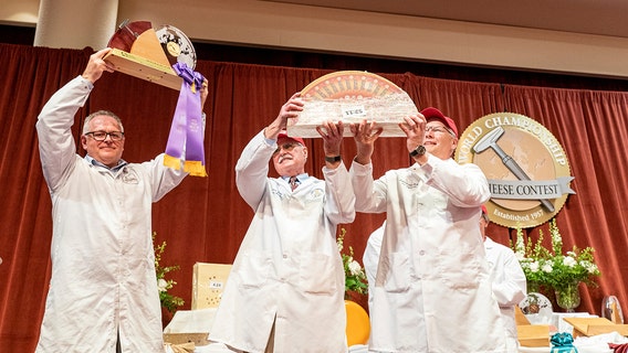 World Championship Cheese Contest; Swiss gruyere wins 2nd straight
