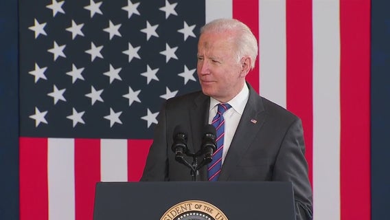 President Biden in Wisconsin; infrastructure plan promoted