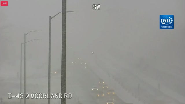 Snow tapers off in SE Wisconsin