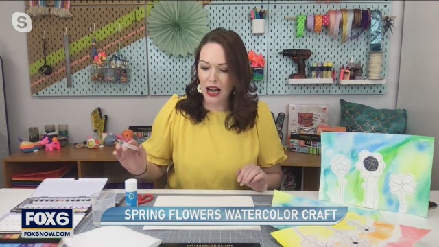 A watercolor craft to welcome in spring
