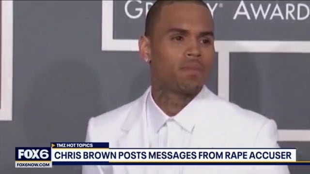 Chris Brown posts texts from rape accuser