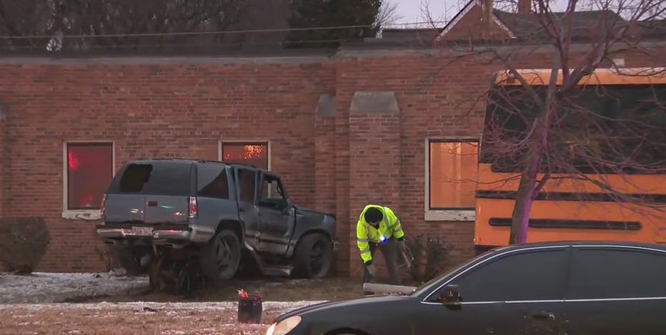 55th and Burleigh crash: School bus, SUV involved