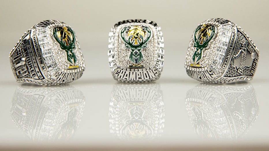 A closer look at the Milwaukee Bucks' NBA championship rings