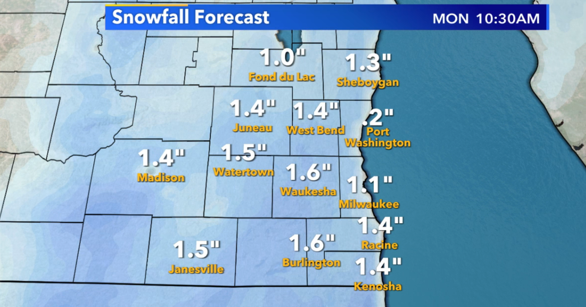 Another round of snow Sunday night into Monday morning | FOX6 Milwaukee