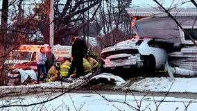 Car crashes into Salem Lakes home, driver injured: sheriff