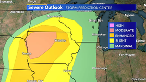 Severe weather expected in Iowa, parts of Wisconsin Tuesday