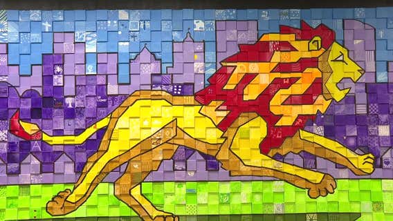 St. Augustine prep mural; a tribute to perseverance amid pandemic
