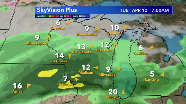 Rain consistently in forecast heading into mid-April