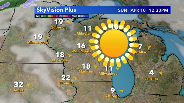 Sunshine back in forecast Sunday