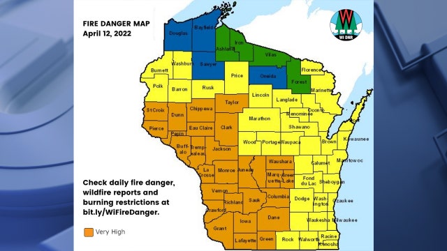 Southeastern Wisconsin fire danger 'high,' DNR reports