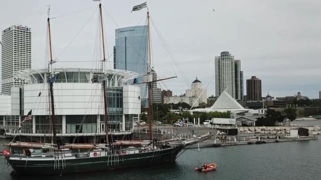 Denis Sullivan ship leaving Milwaukee, sold to Boston-based fleet