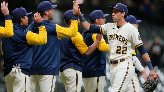 Brewers beat Pirates, Burnes' 1st win of season