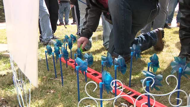 Child abuse prevention pinwheels placed in Waukesha