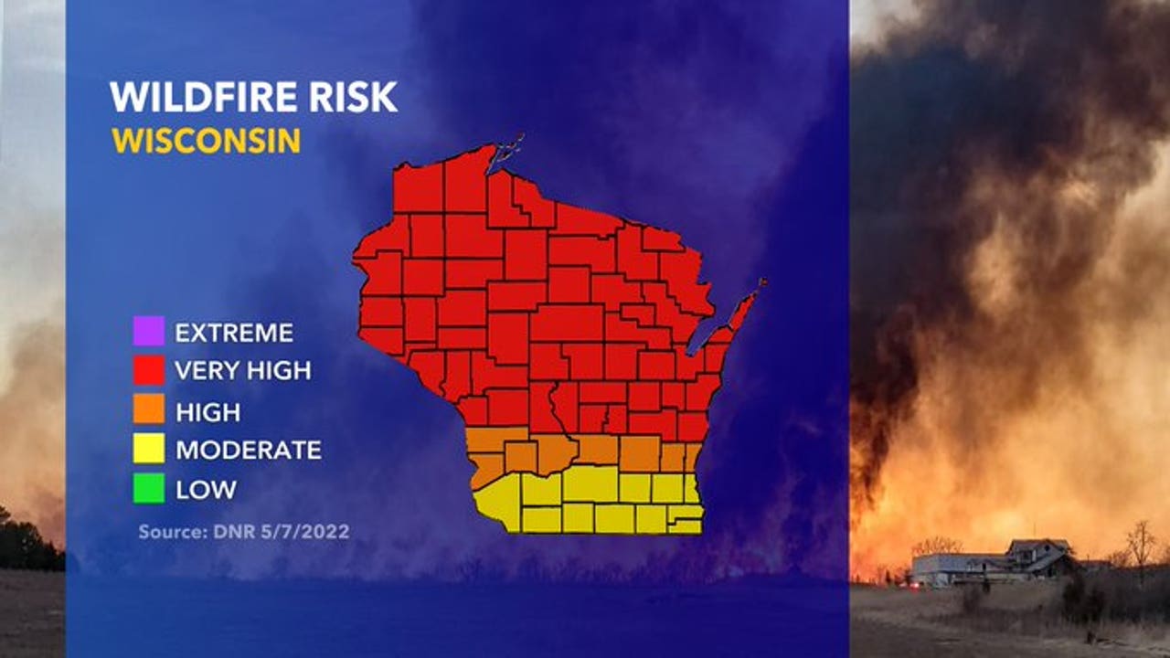 Wisconsin wildfire risk very high DNR