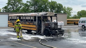 Beaver Dam school bus fire, no injuries reported