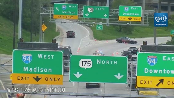WIS 175 closed through Stadium Interchange due to medical emergency