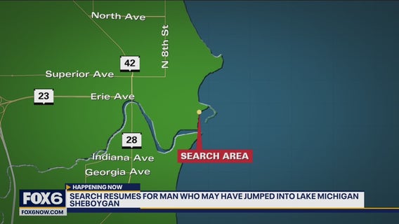 Sheboygan search for man in Lake Michigan