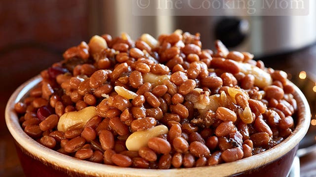 Slower cooker baked beans: recipe