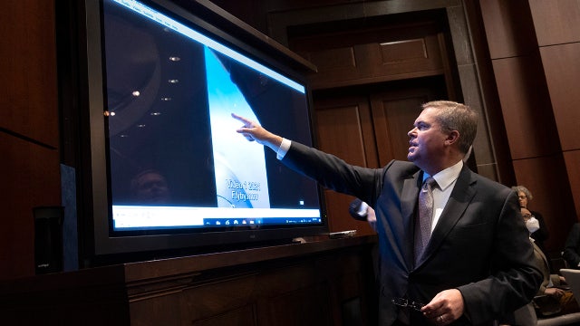 UFO hearing: Pentagon shows declassified photos and video, clip of unexplainable floating object