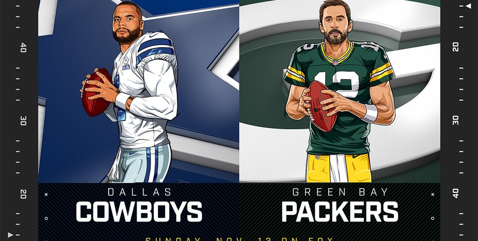 Cowboys vs. Packers; Sunday, November 13 on FOX6