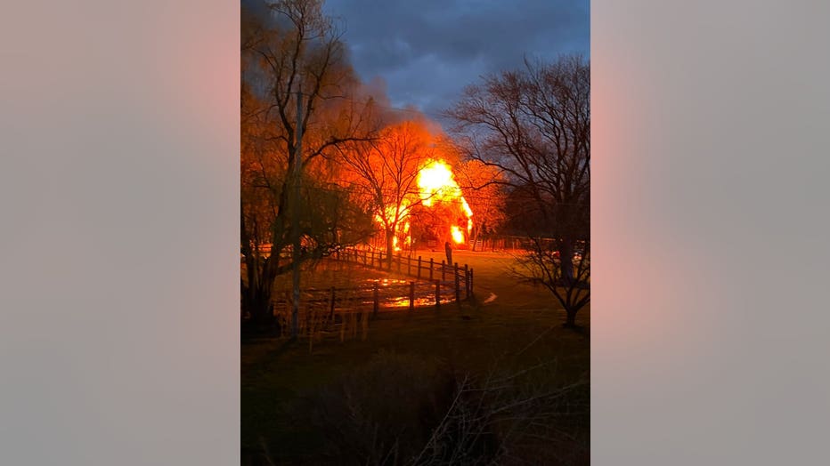 Salem barn fire (COURTESY: Brittany Raquel Armes)