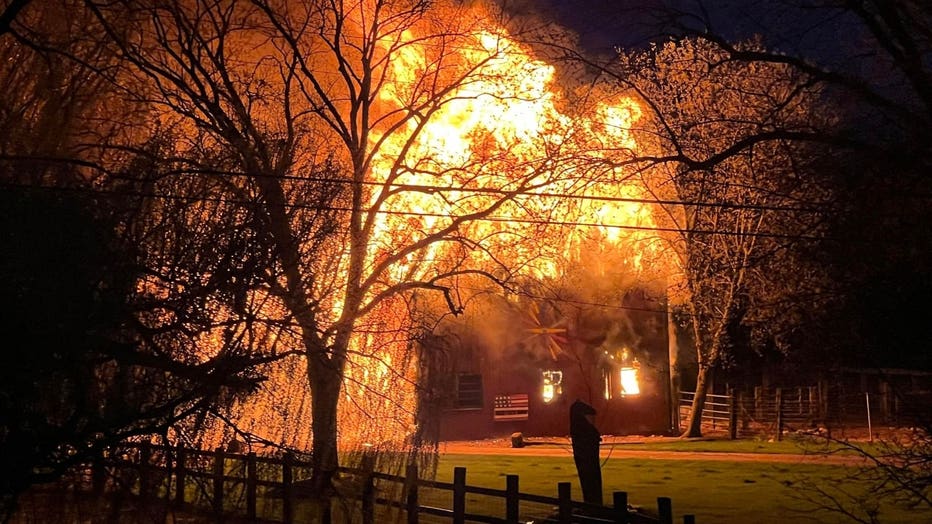 Salem barn fire (COURTESY: Brittany Raquel Armes)