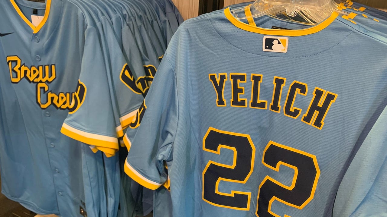 Here is the Brewers' new City Connect alternate jersey