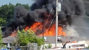 Oak Creek Ruby's Bagels 2-alarm fire