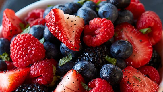 Fresh Berry Salad with Lime and Mint: recipe