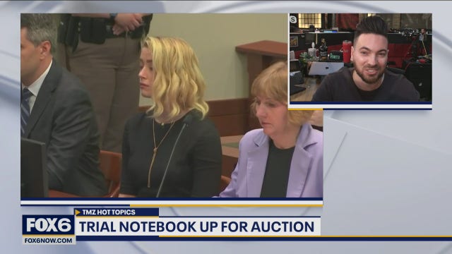 Depp vs. Heard trial notebook up for auction