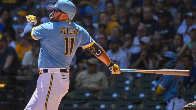 Brewers beat Jays 10-3, Tellez hits 2 HRs against former team