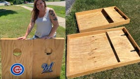 Twin Lakes cornhole boards made by late father, husband returned