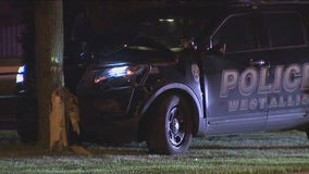 West Allis police chase, crash; 2 officers injured