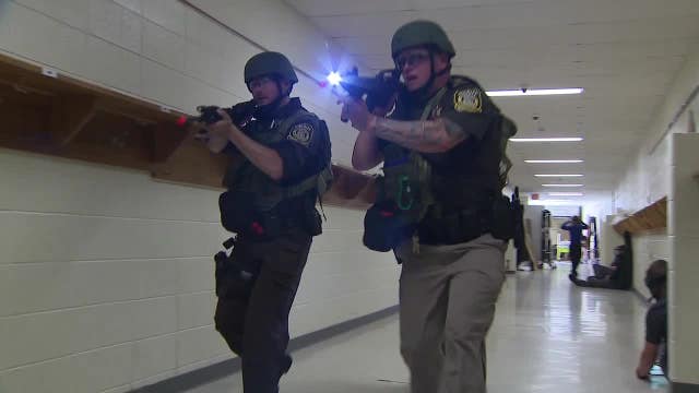 Waukesha active shooter training; school is classroom for deputies