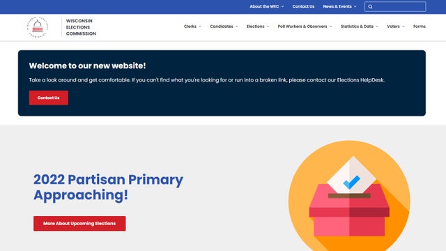 Wisconsin Elections Commission website overhauled; easier to use