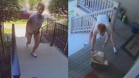 Shoeless Milwaukee porch pirate on camera, neighbors 'hope she's caught'