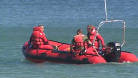 Port Washington Lake Michigan search, report of 'child on log'